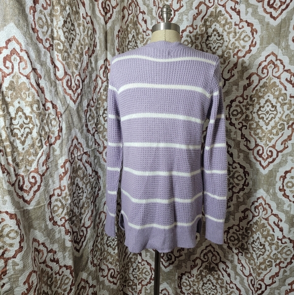 Moondance purple stripped cardigan - Picture 3 of 5